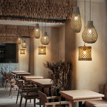 Various styles 3 light straw pendant light-labpiecesign