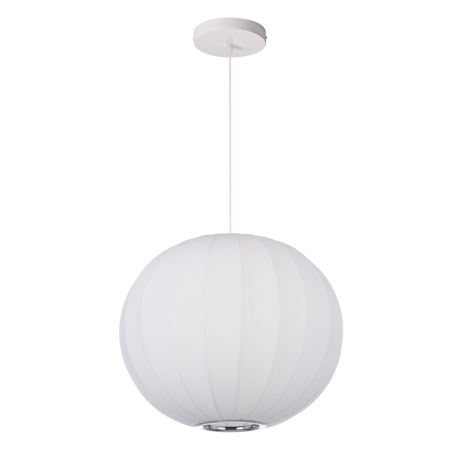 Nordic White Minimalist Fabric Pendant Light for Home Decor