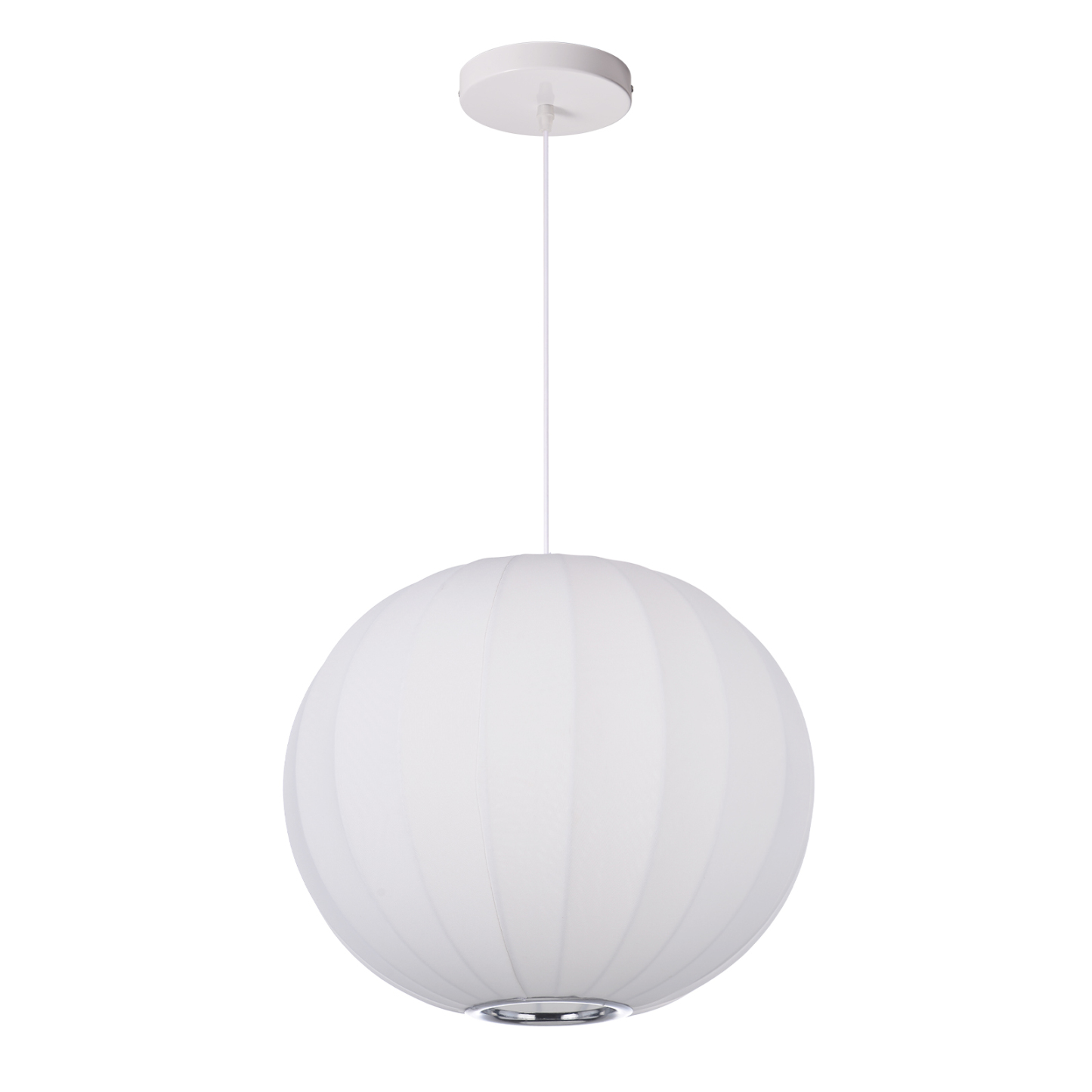 Nordic White Minimalist Fabric Pendant Light for Home Decor
