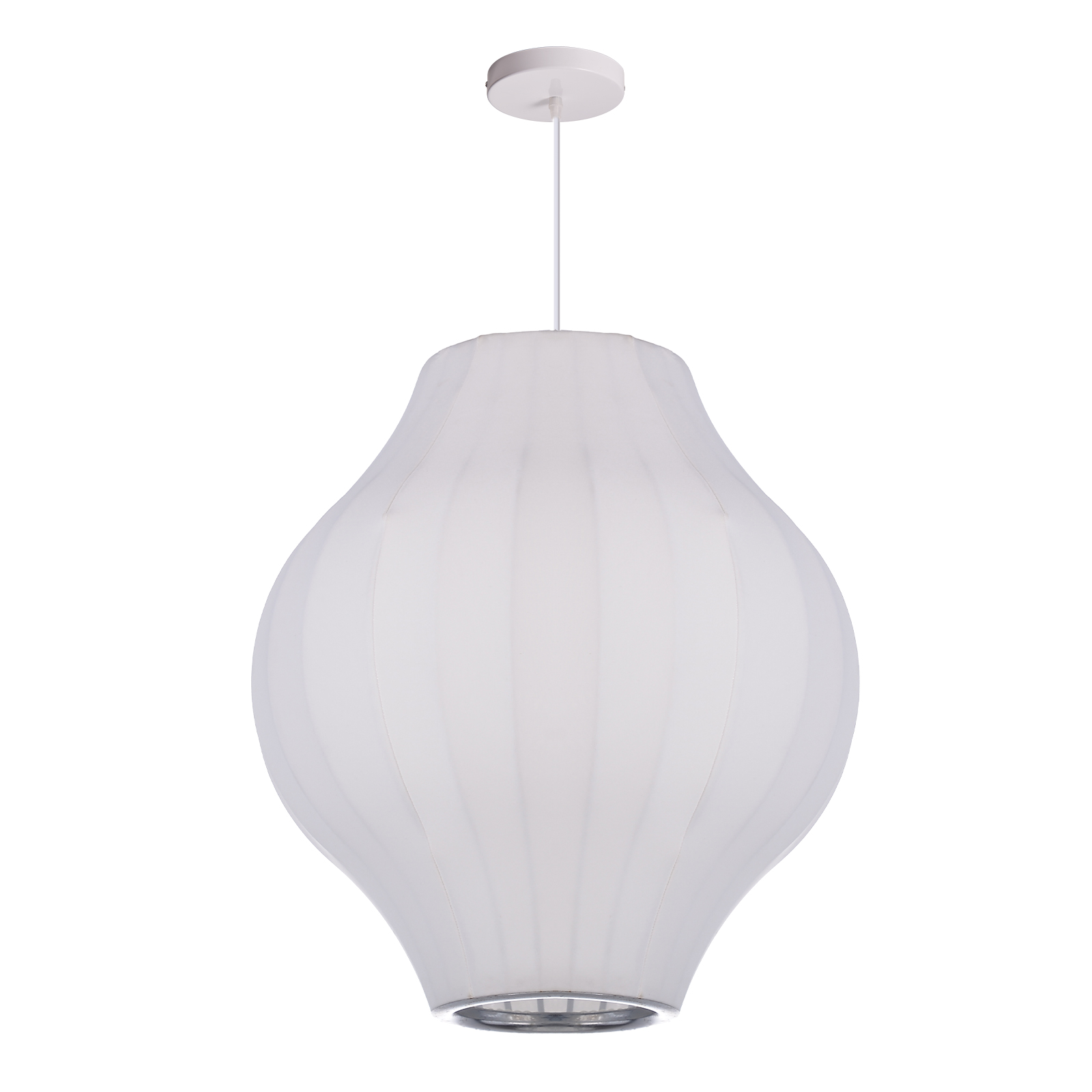 Nordic White Minimalist Fabric Pendant Light for Home Decor