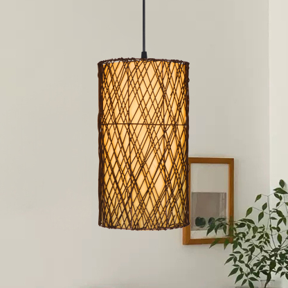Japanese acrylic creative rattan pattern pendant light-labpiecesign
