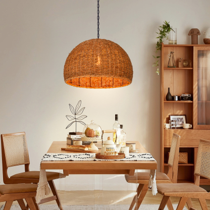 Bohemian Seagrass High Quality Woven pendant light for outdoor-labpiecesign