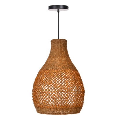 Kettle Style Hemp Rope Braided Handmade Pendant Light-labpiecesign