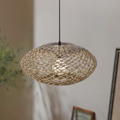UFO Straw Pendant Light-labpiecesign