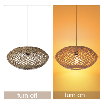 UFO Straw Pendant Light-labpiecesign