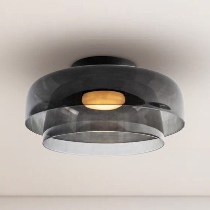 Medieval Flush Mount Glass Ceiling Lamp Design