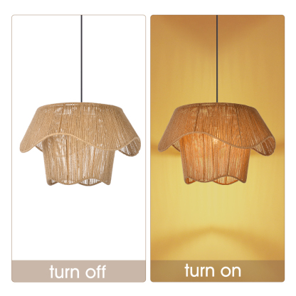 Flower pot hemp rope pendant light-labpiecesign