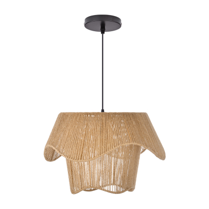 Flower pot hemp rope pendant light-labpiecesign