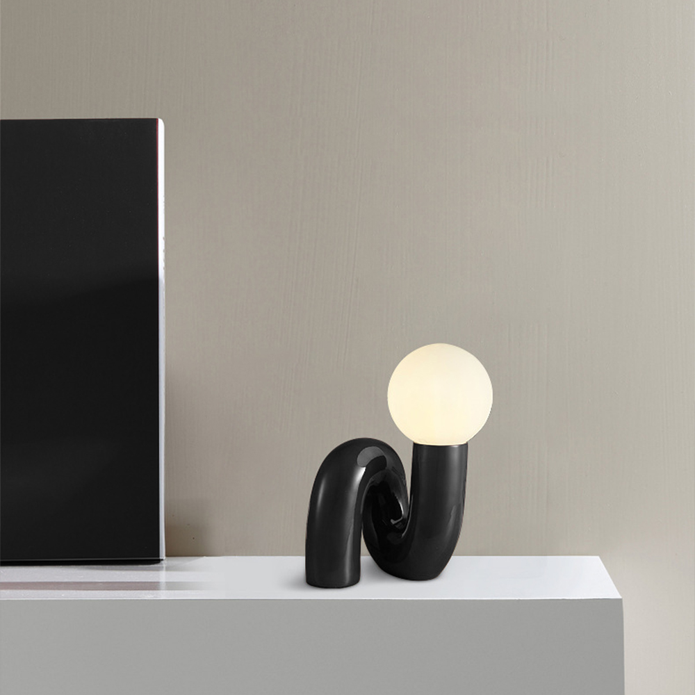 Creative Nordic Spiral Glass Table Lamp for Art Decor Lamp