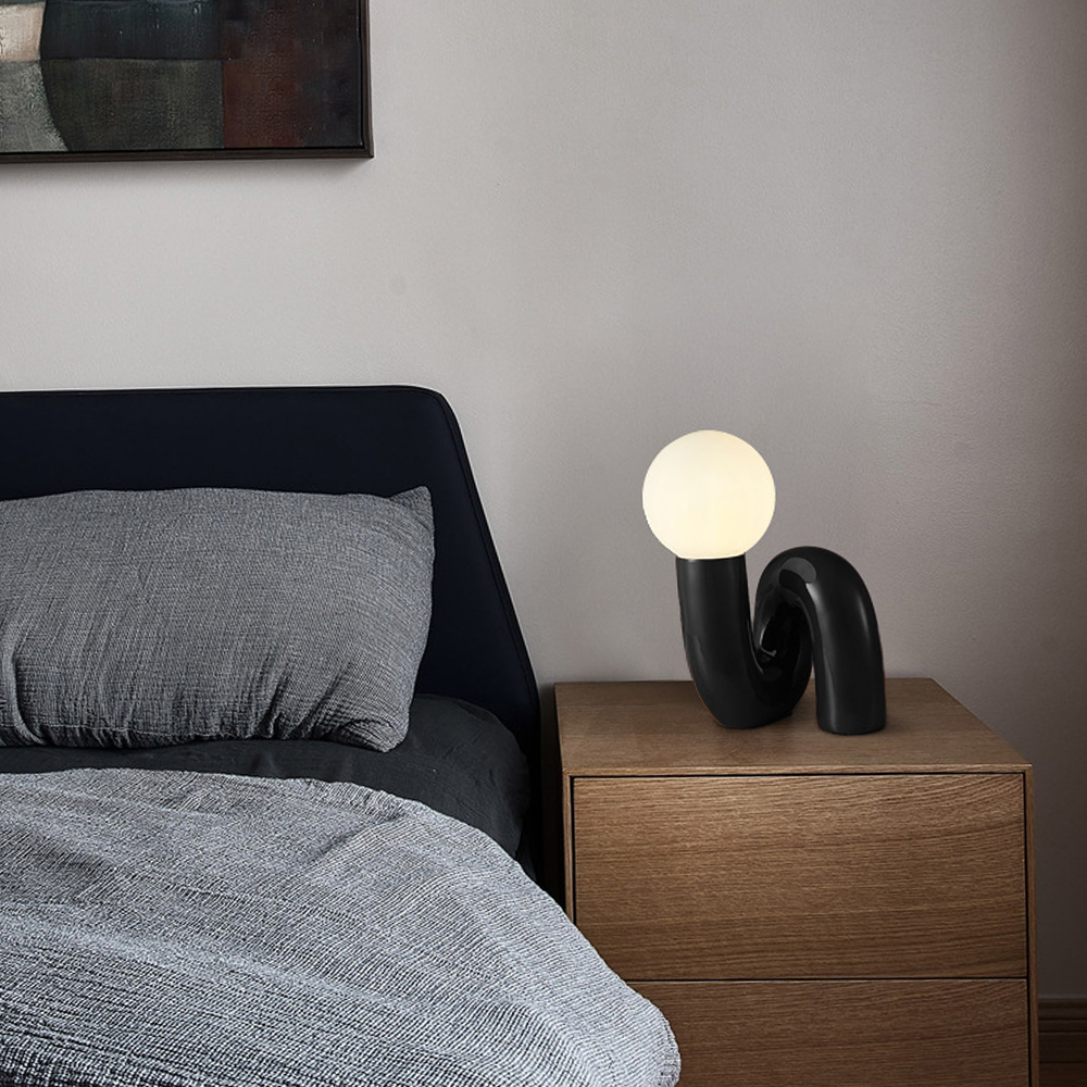 Creative Nordic Spiral Glass Table Lamp for Art Decor Lamp