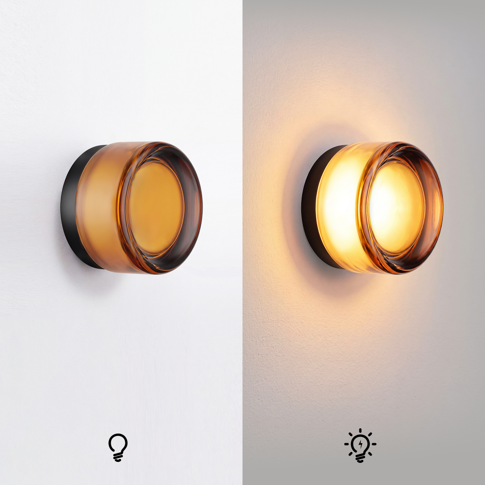 Glass Surface Mount Sconce