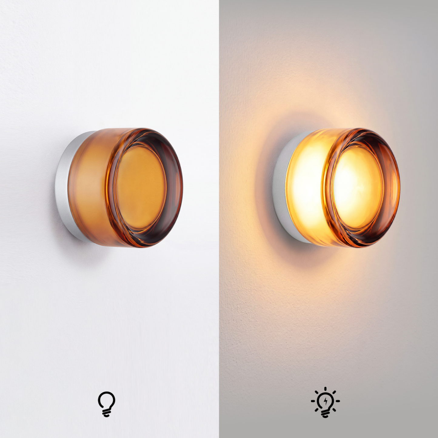 Glass Surface Mount Sconce
