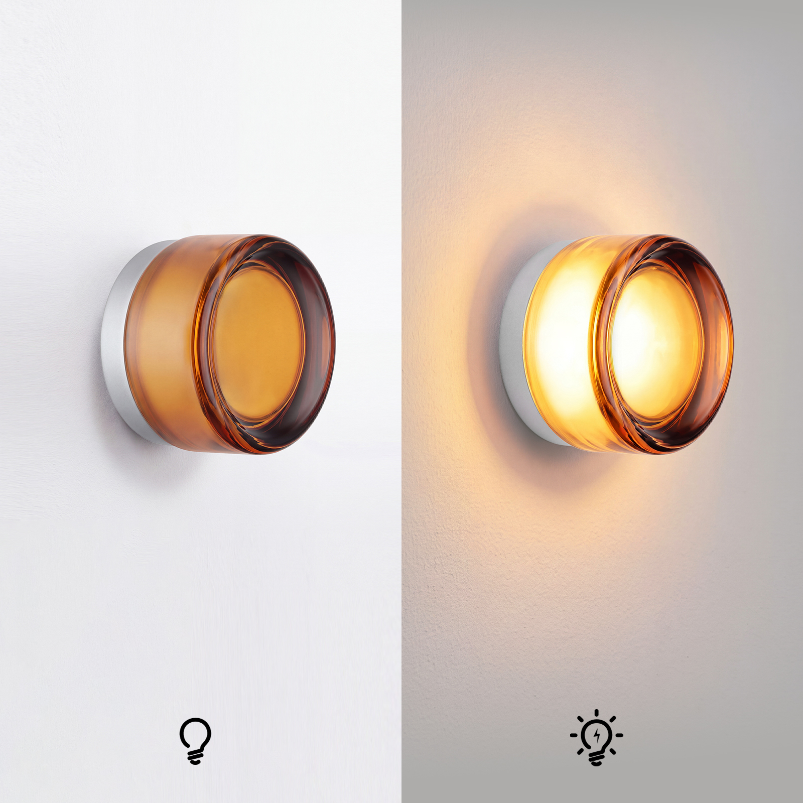 Glass Surface Mount Sconce