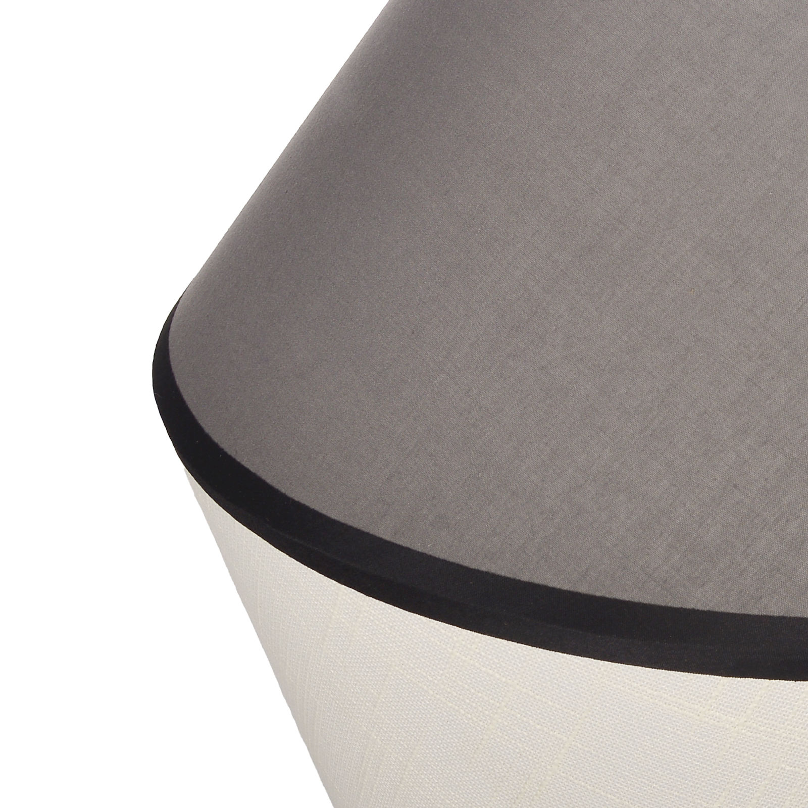 Modern Organic Two-Tone Fabric Pendant Light – Printed & Solid Shade