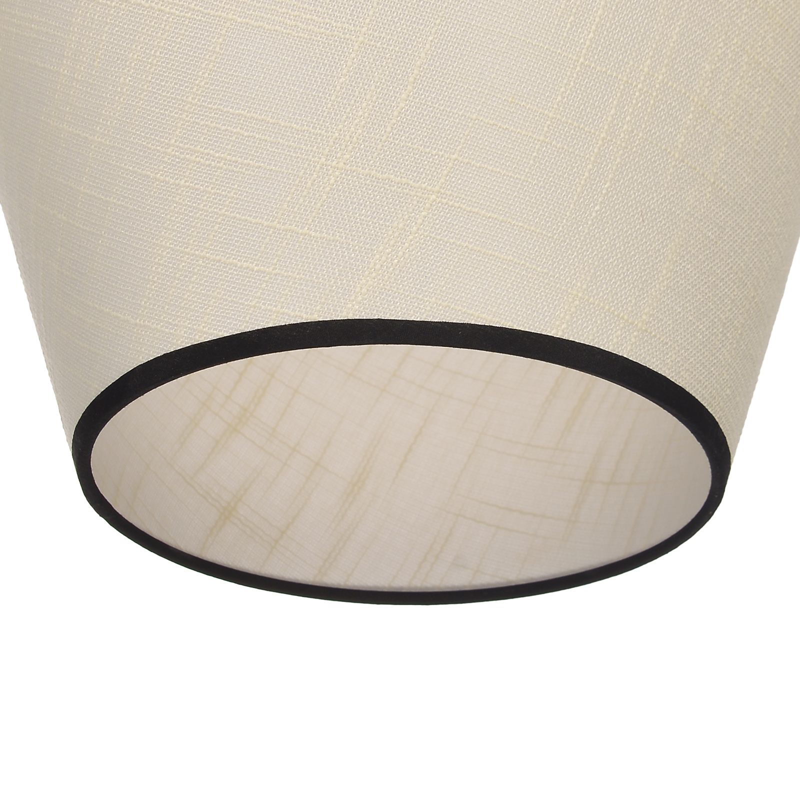 Modern Organic Two-Tone Fabric Pendant Light – Printed & Solid Shade