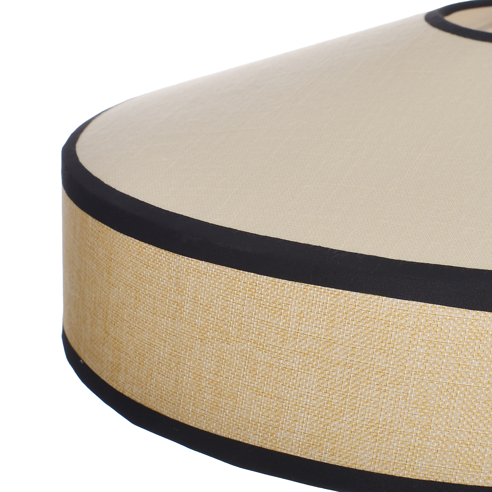 Japandi Fabric Drum Pendant Light Modern Linen Chandelier