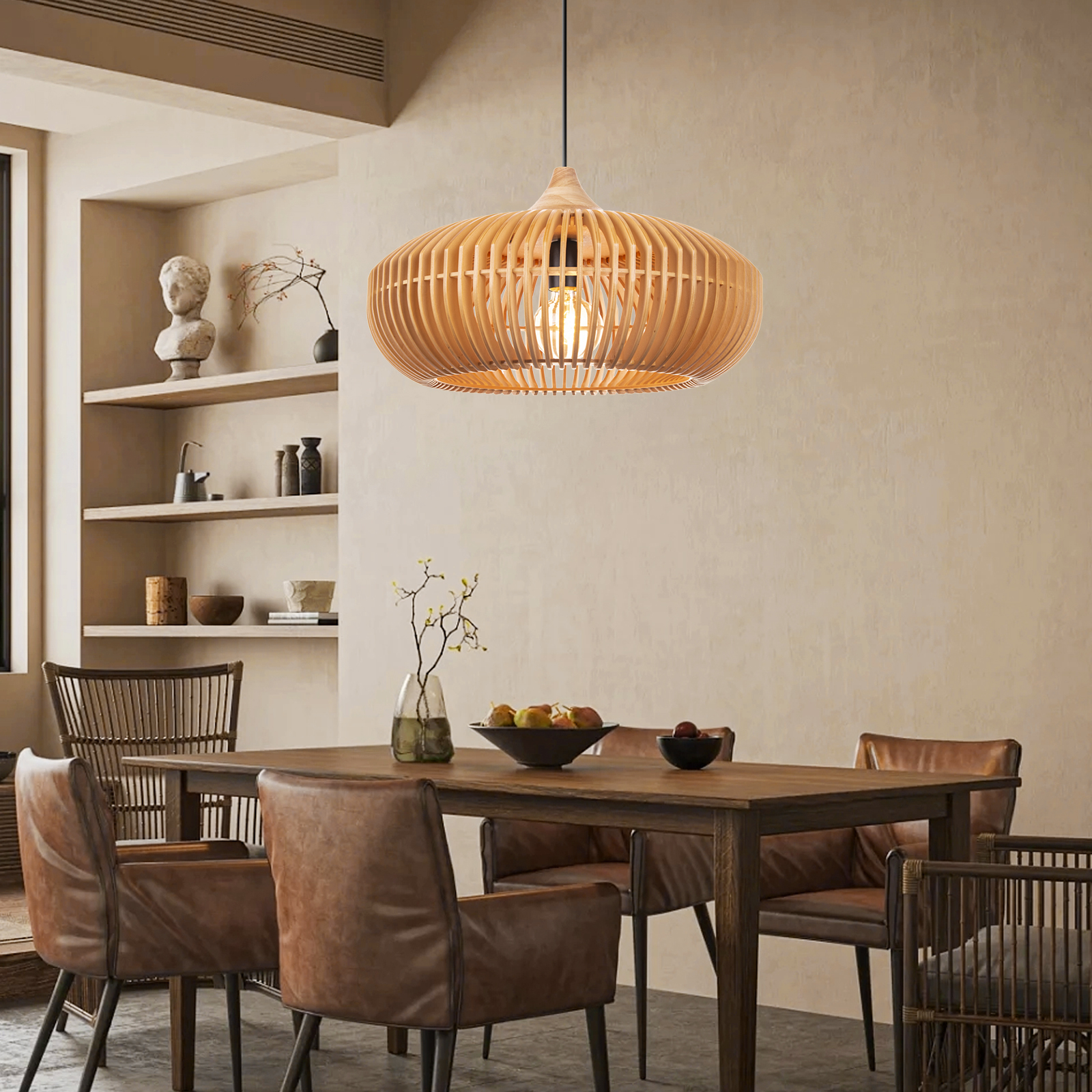 Japanese Solid Wood High Quality Pendant Light