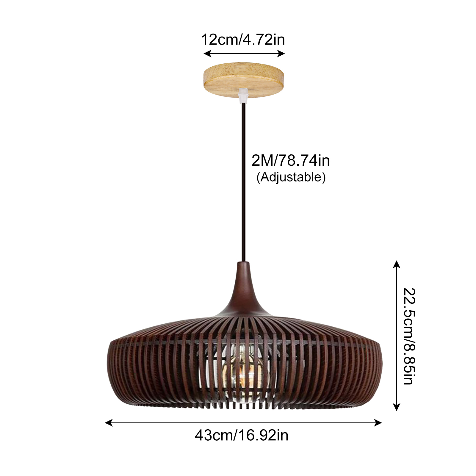 Japanese Solid Wooden High Quality Pendant Light-labpiecesign