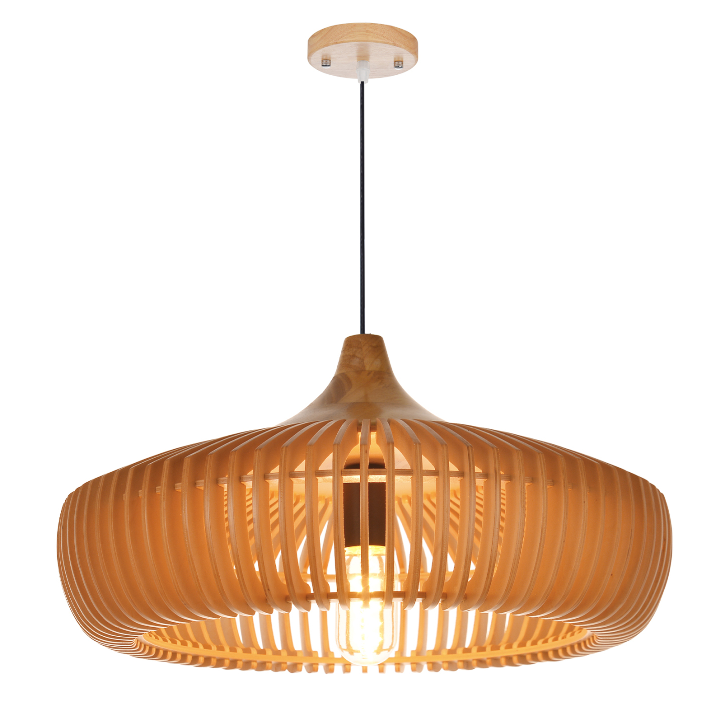 Japanese Solid Wooden High Quality Pendant Light