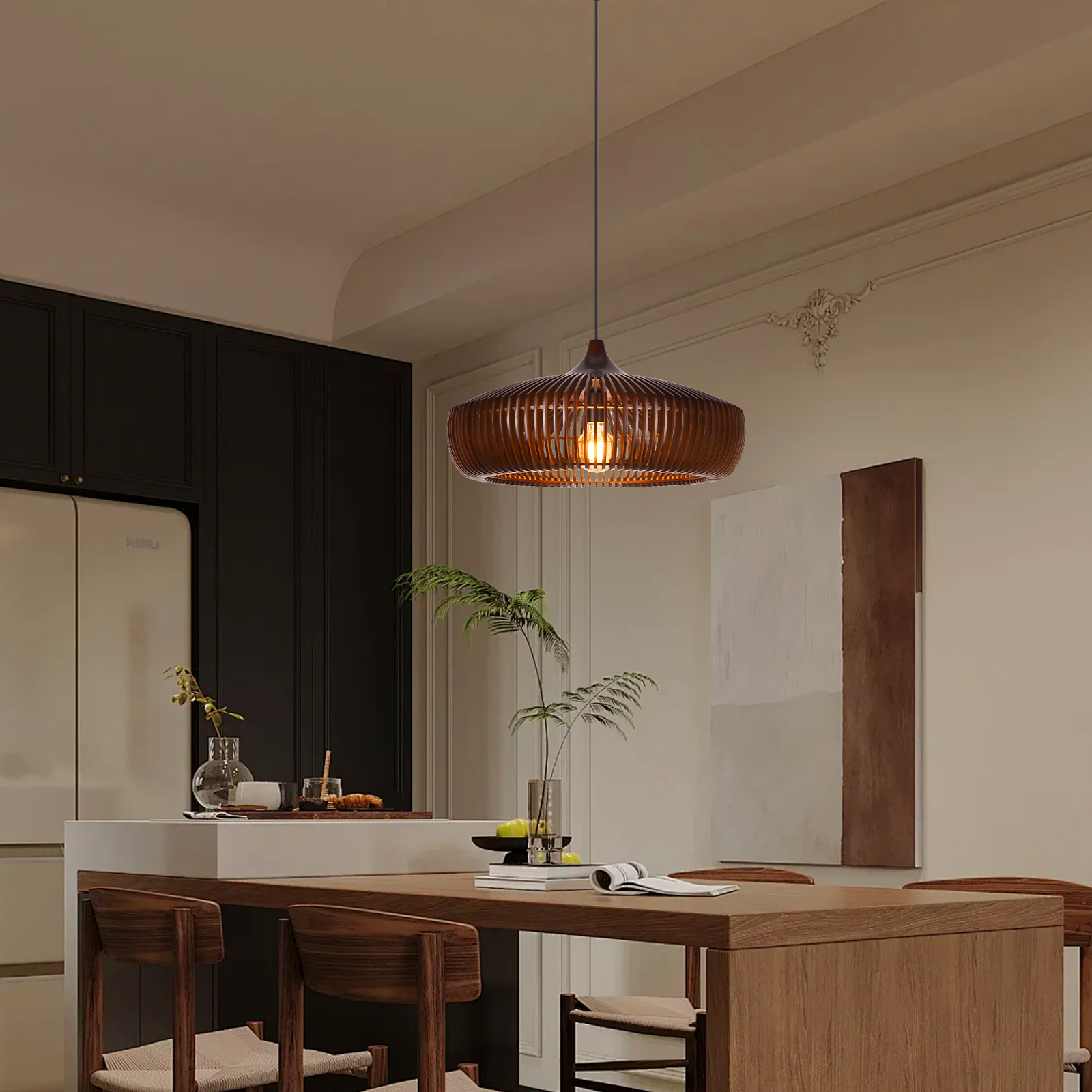 Japanese Solid Wooden High Quality Pendant Light
