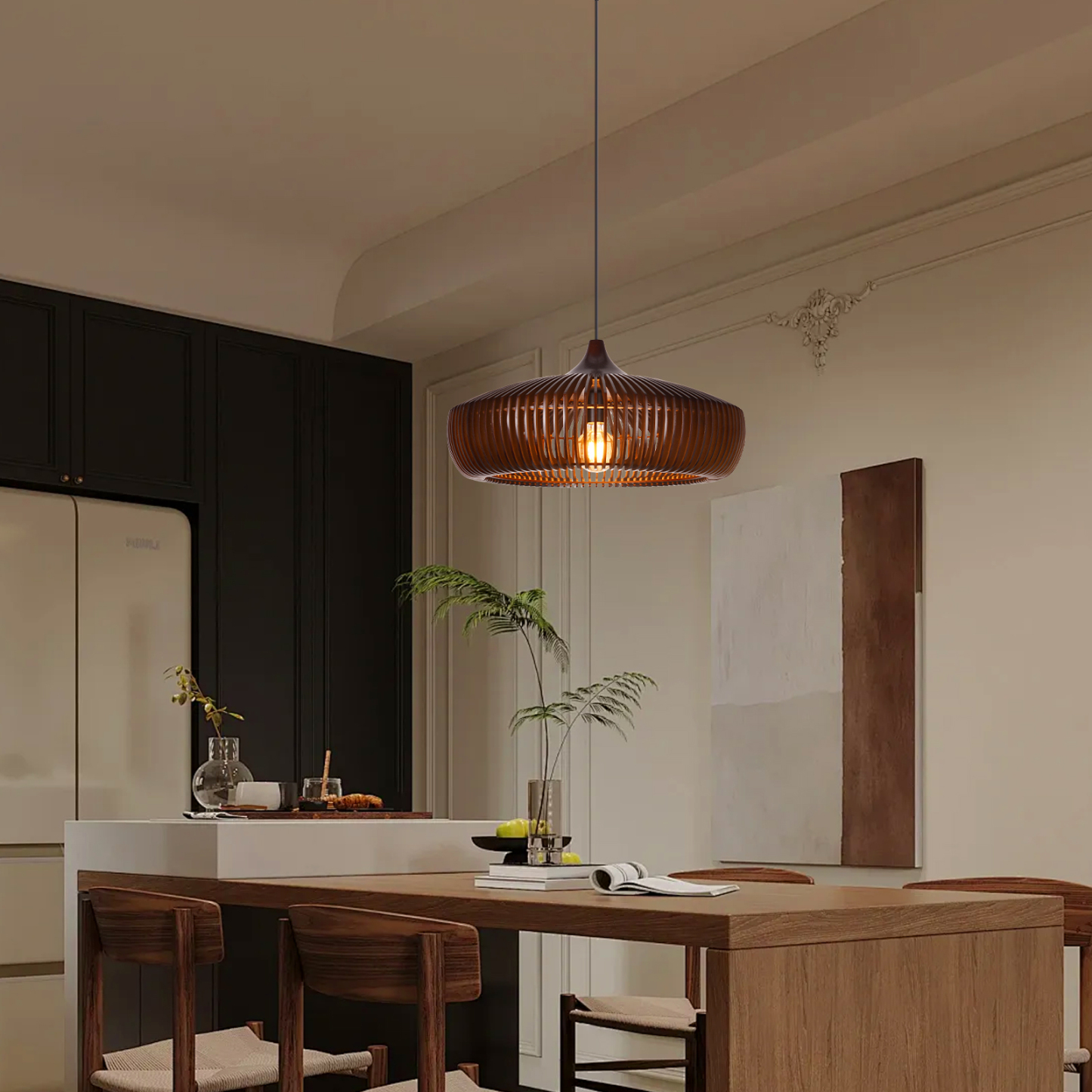Japanese Solid Wooden High Quality Pendant Light