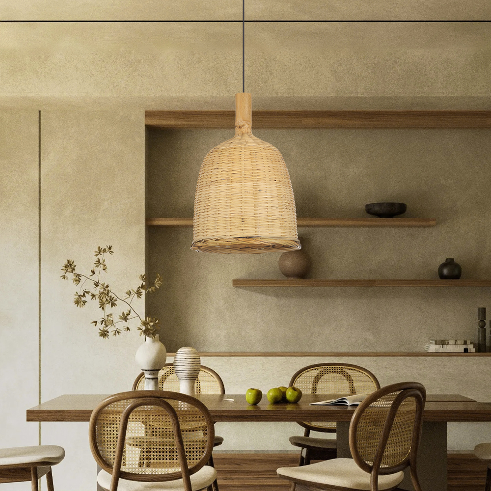 Handmade Rattan Large Pendant Light for Restaurant Hotel Club Villa Deco Lighting-labpiecesign