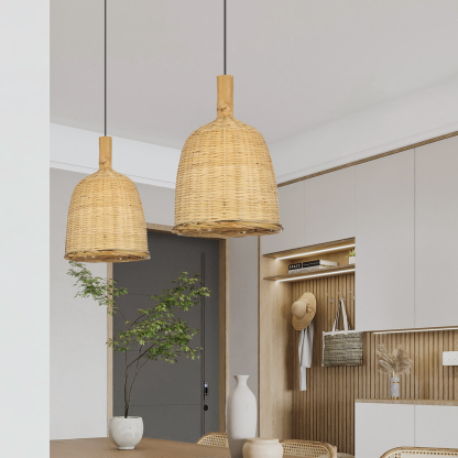 Handmade Rattan Large Pendant Light for Restaurant Hotel Club Villa Deco Lighting-labpiecesign