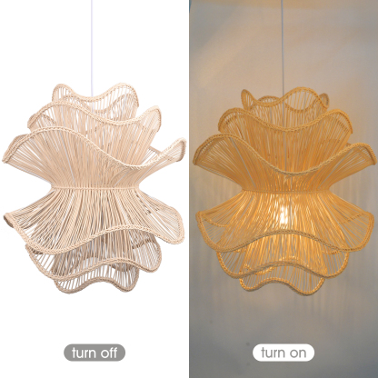 Hemp rope three-layer creative chandelier-labpiecesign