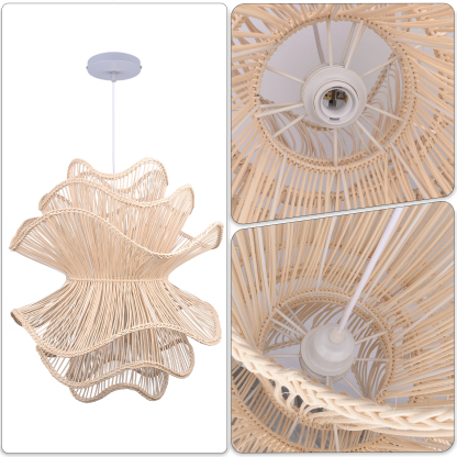 Hemp rope three-layer creative chandelier-labpiecesign