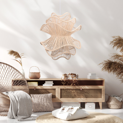 Hemp rope three-layer creative chandelier-labpiecesign