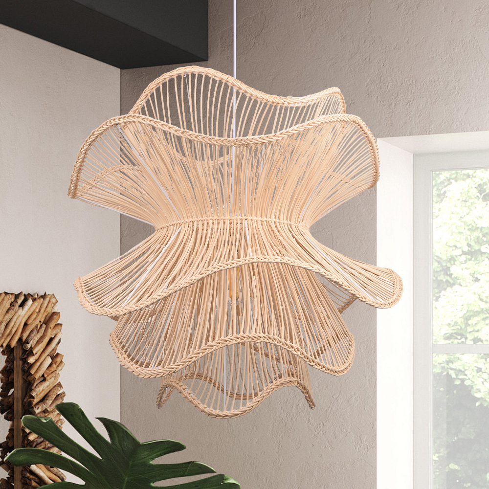 Hemp rope three-layer creative chandelier-labpiecesign