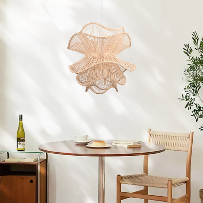 Hemp rope three-layer creative chandelier-labpiecesign