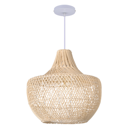Handmade Woven Rattan Chandelier For Dining Table