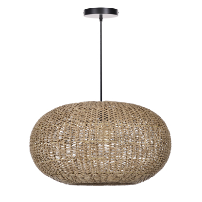 Vintage straw pendant light-labpiecesign