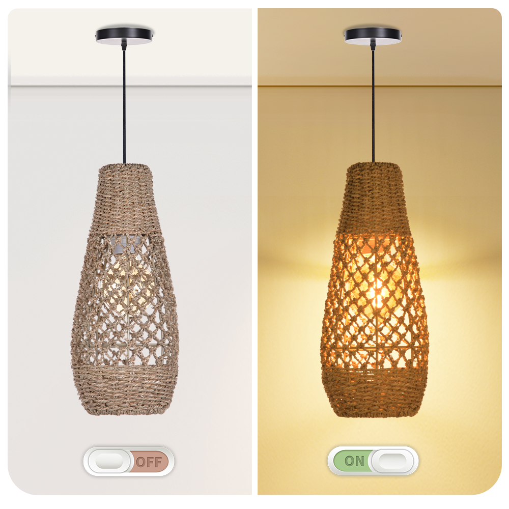 Various styles 3 light straw pendant light