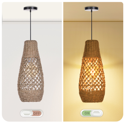 Various styles 3 light straw pendant light