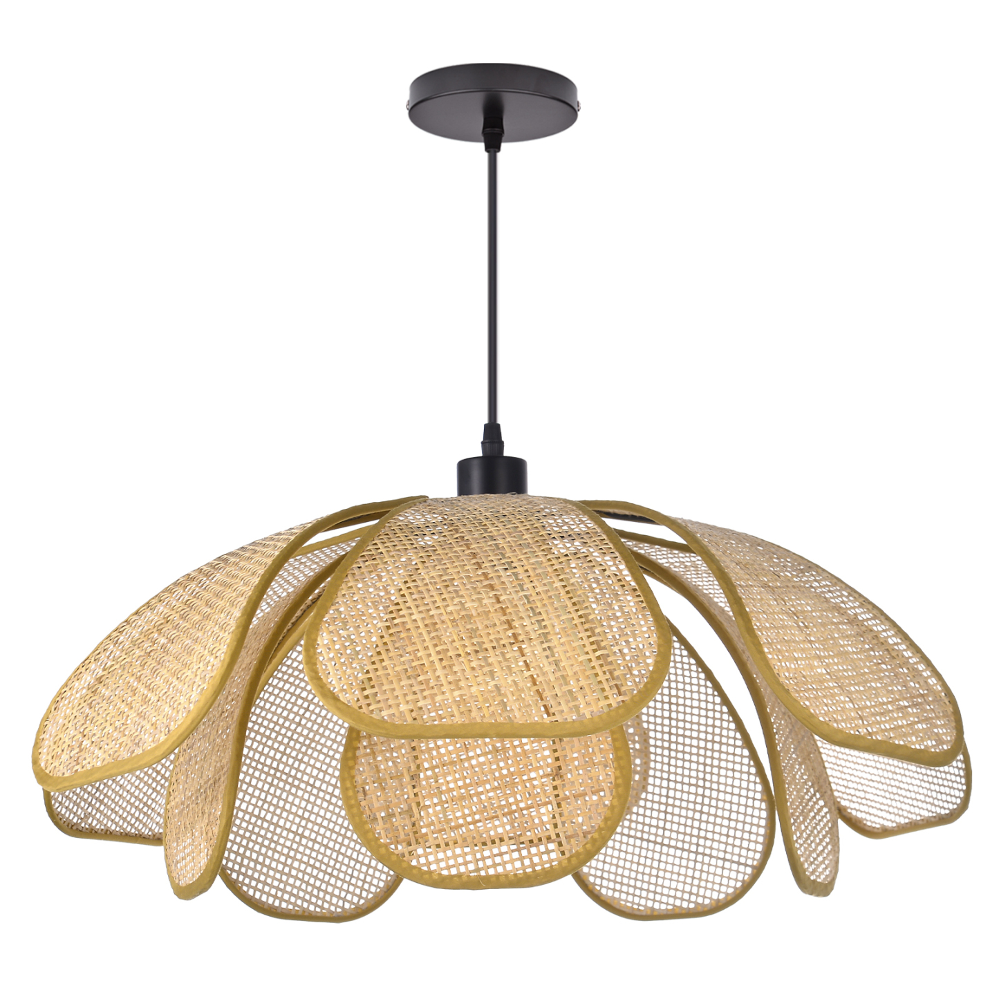 Petal rattan large chandelier-labpiecesign