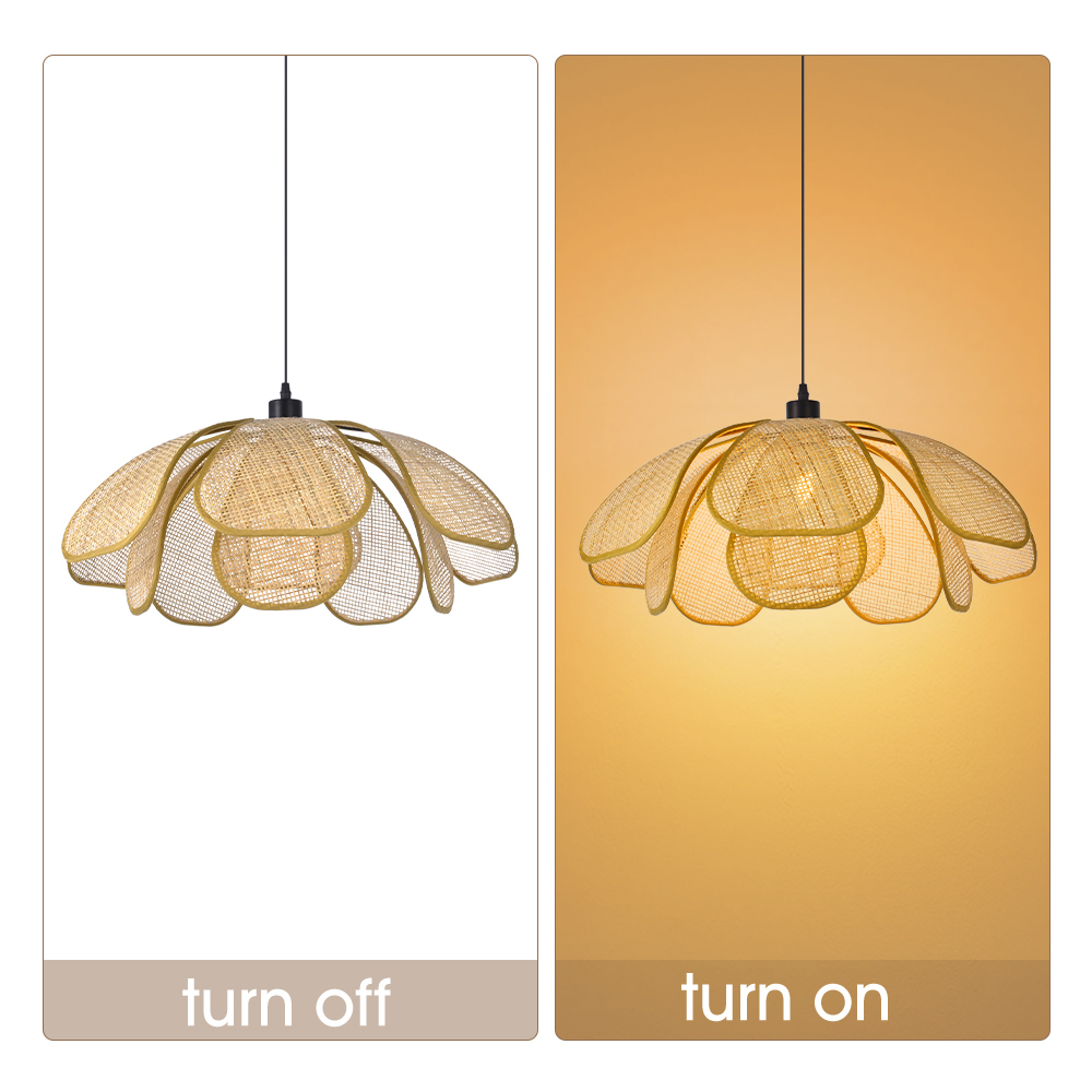 Petal rattan large chandelier-labpiecesign