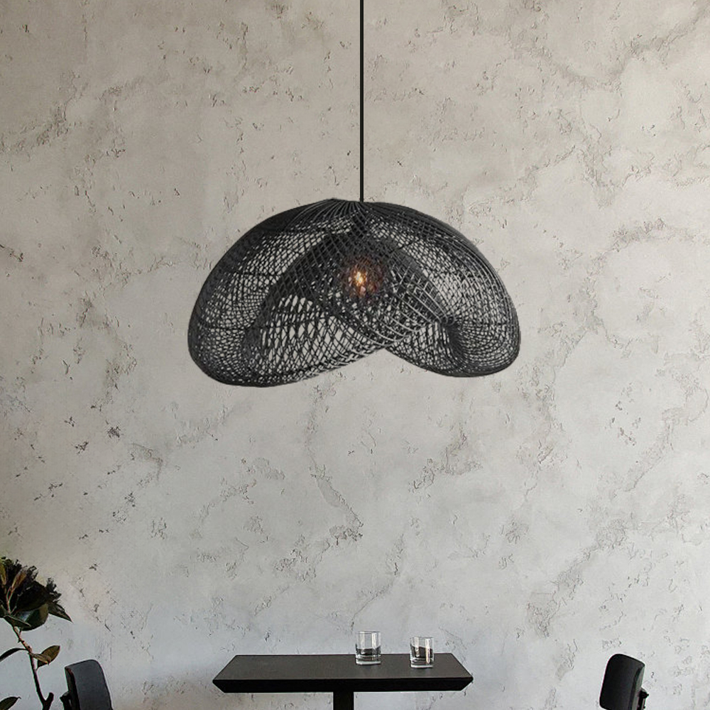 Cloud Shape Rattan Woven Chandelier Pendant