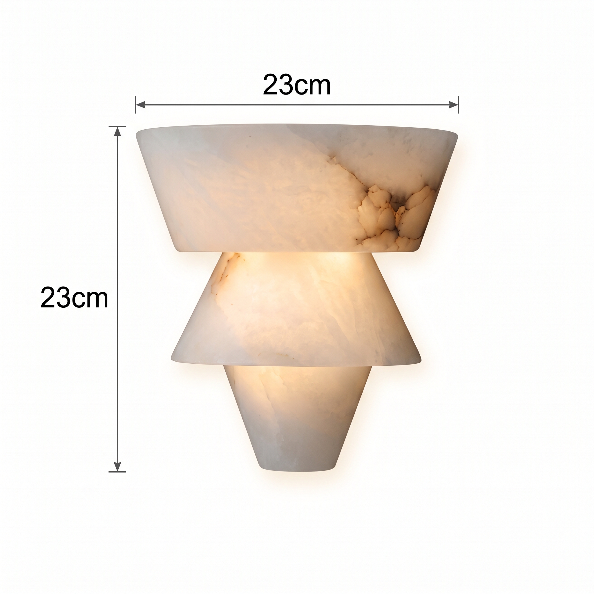 Modern Marble Geometric Wall Sconce for Living Room Bedroom Entryway
