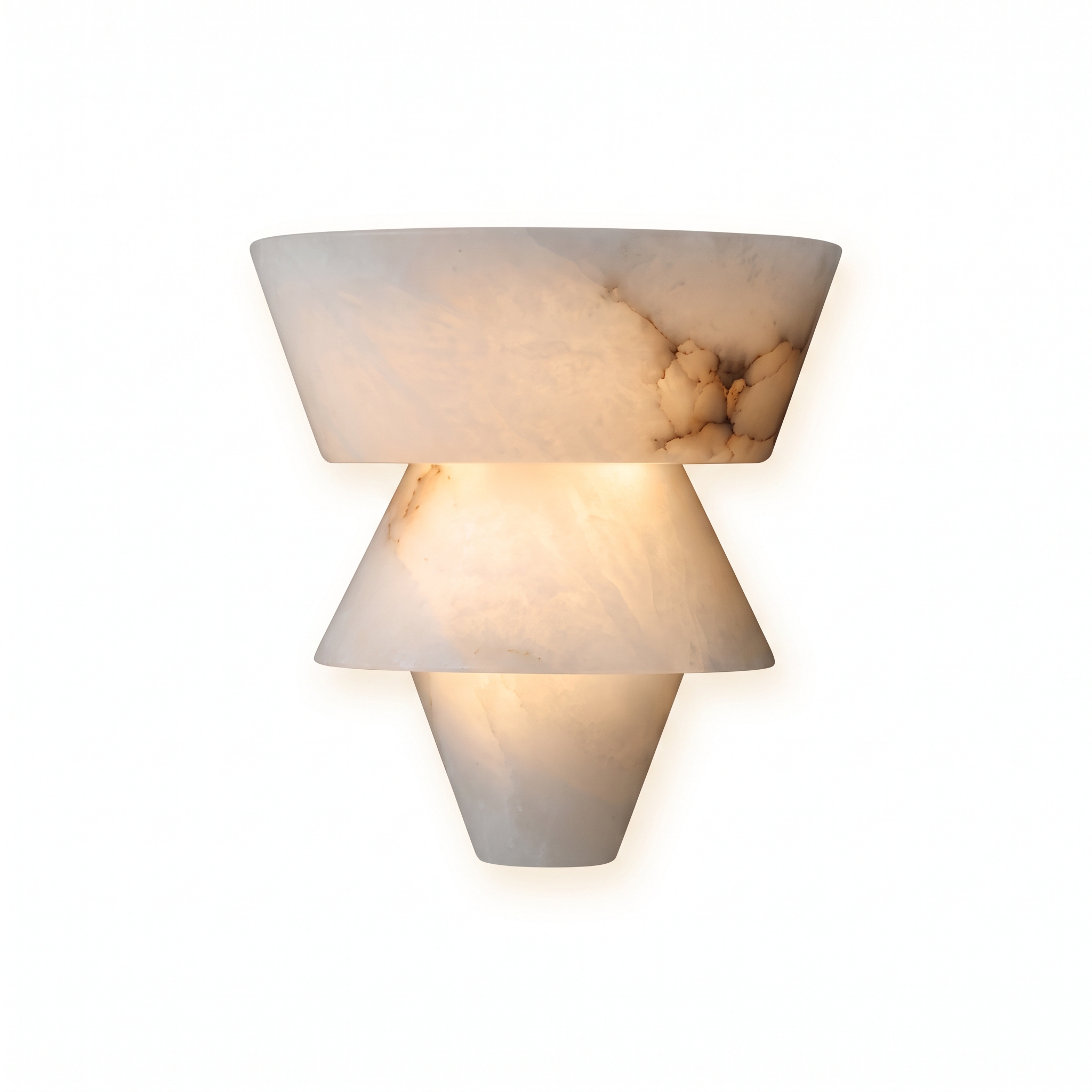 Modern Marble Geometric Wall Sconce for Living Room Bedroom Entryway