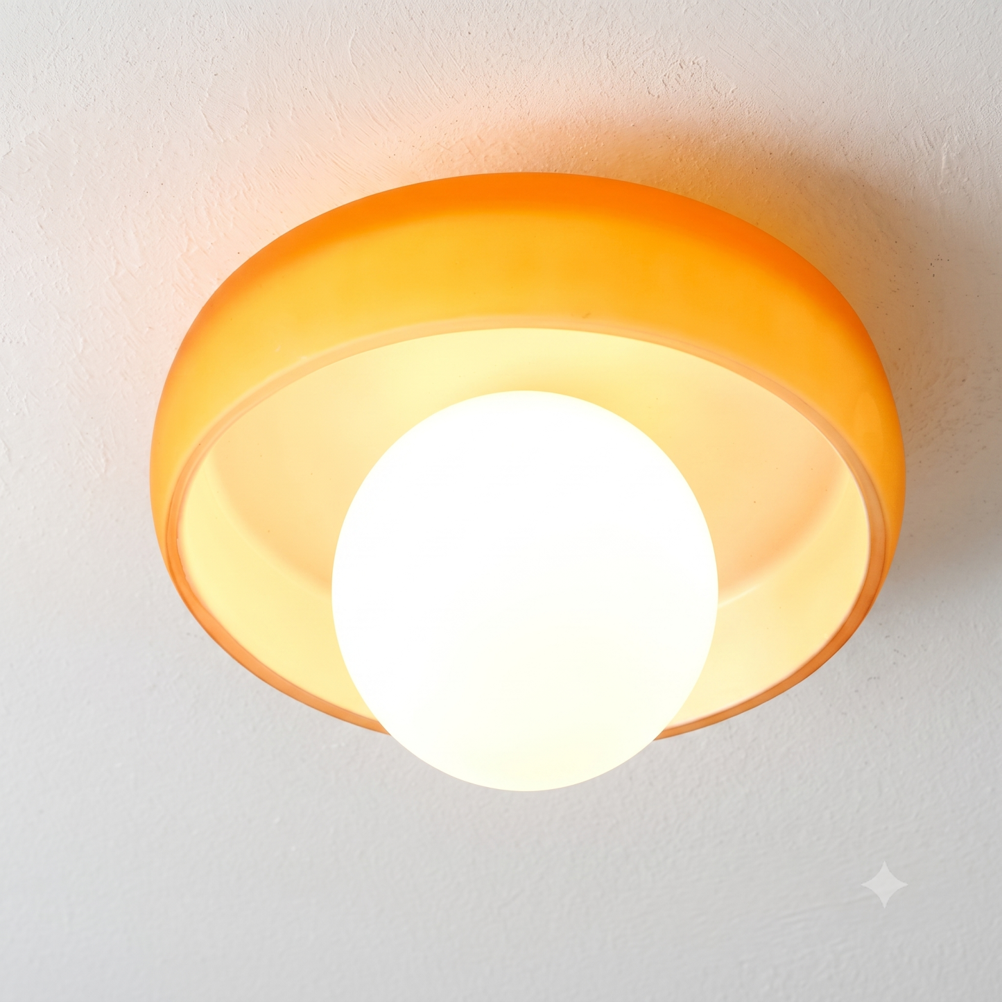 Modern Glass Flush Mount Ceiling Light for Bedroom Hallway Balcony