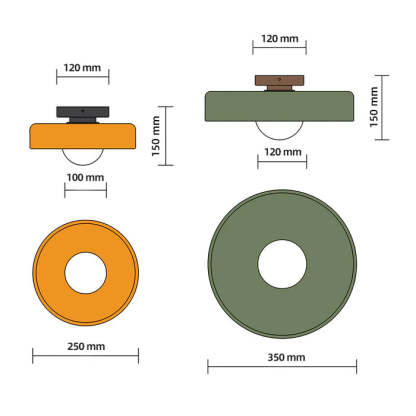 Glass Round LED Ceiling Light-labpiecesign