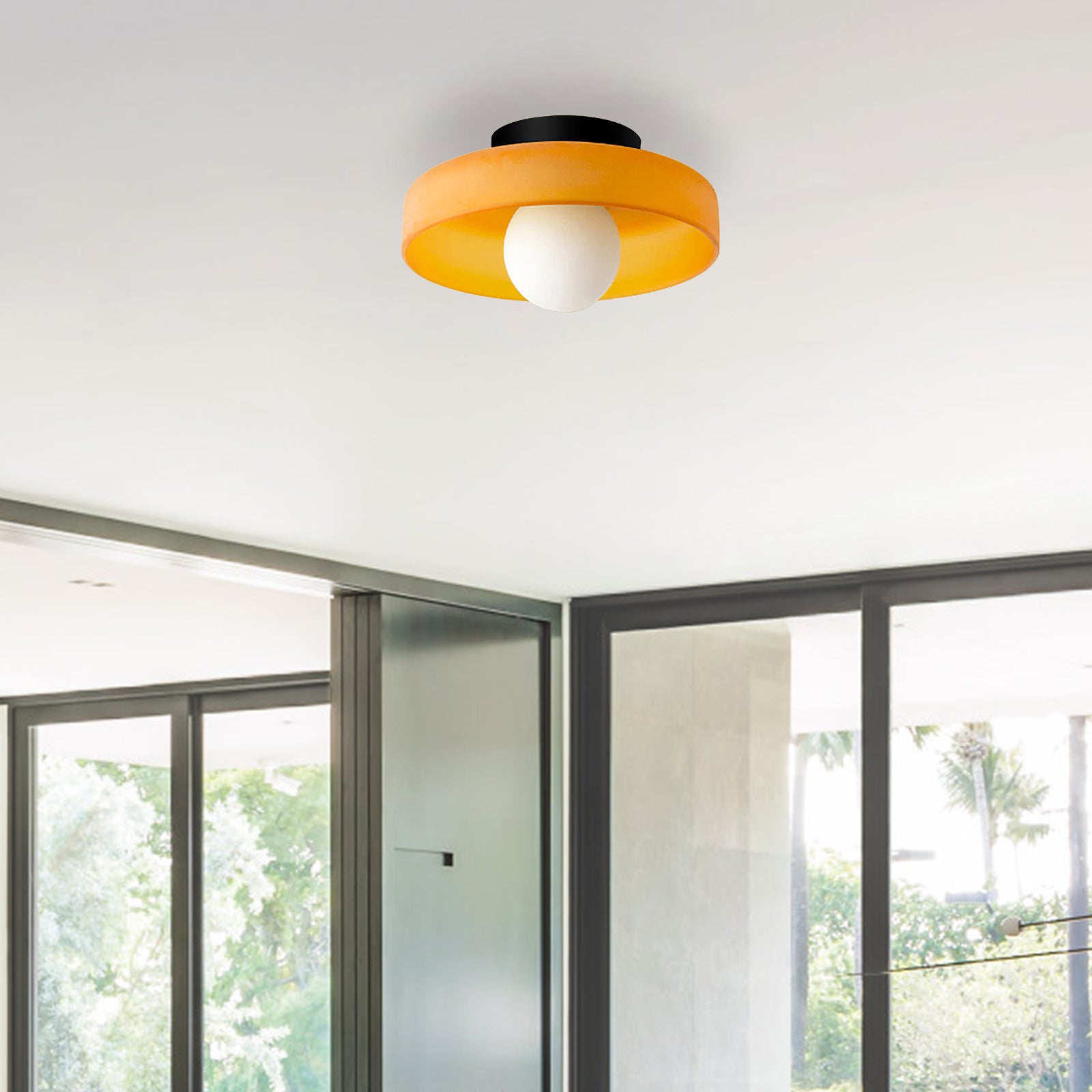 Glass Round LED Ceiling Light-labpiecesign