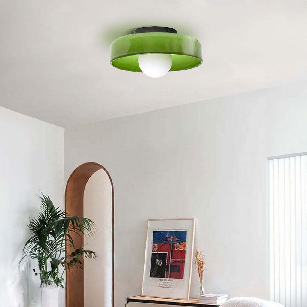 Glass Round LED Ceiling Light-labpiecesign