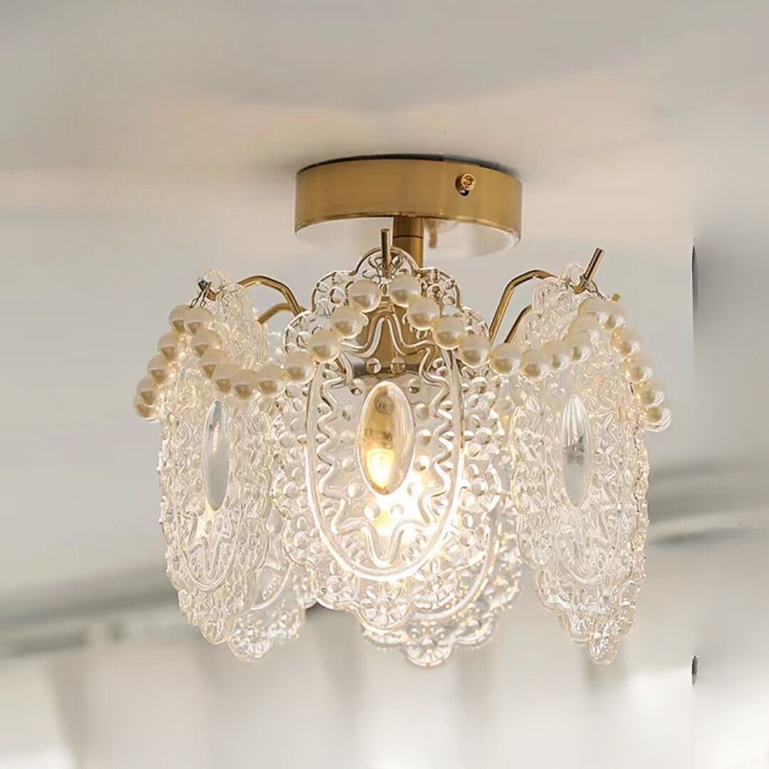 French Light Luxury Aisle Light Full Spectrum Three-color LED Ceiling Light-labpiecesign