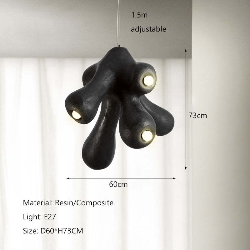 HANGING LED LAMP WITH CREATIVE NORDIC DESIGN INSPIRED BY WABI SABI-labpiecesign