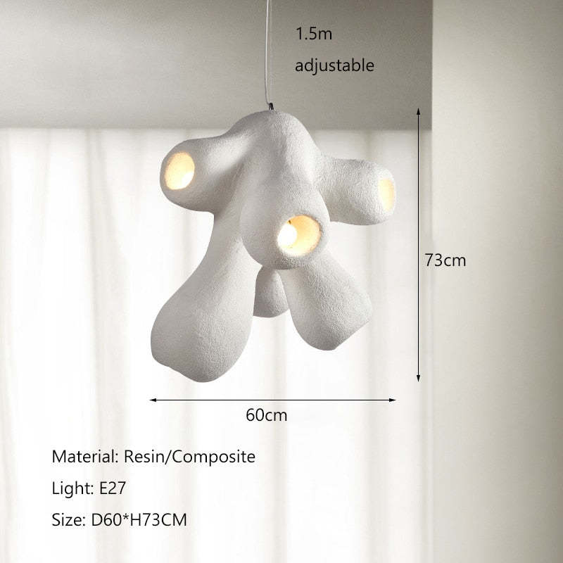 HANGING LED LAMP WITH CREATIVE NORDIC DESIGN INSPIRED BY WABI SABI-labpiecesign