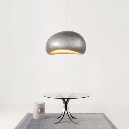 Wabi-sabi style High Density Polyethylene silver pendant light-labpiecesign
