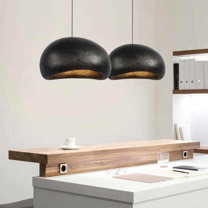Wabi-sabi style High Density Polyethylene silver pendant light-labpiecesign